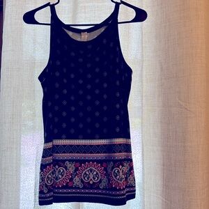 Boho Navy Tank